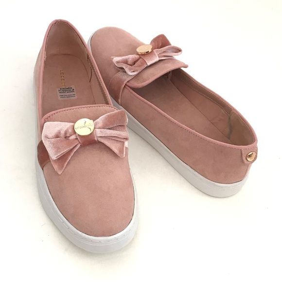 LIZ CLAIBORNE Sneakers Velvety Pink Loafer Slip On Shoe Weaver Size 9.5 - Picture 13 of 16